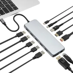 Plexgear Multiadapter for USB-C med 13 tilkoblinger