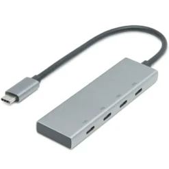 Plexgear USB-C-hub med 4 porter