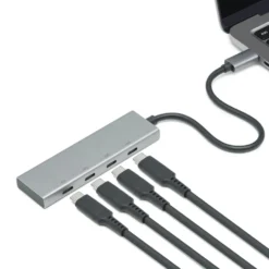 Plexgear USB-C-hub med 4 porter