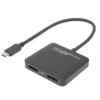 Plexgear USB-C- til 2x DisplayPort-adapter