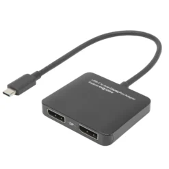 Plexgear USB-C- til 2x DisplayPort-adapter