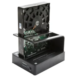 Plexgear USB 5 Gb/s-dokkingstasjon med diskkloning