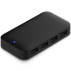 Plexgear USB 5 Gb/s-hub med strømforsyning, 4-veis