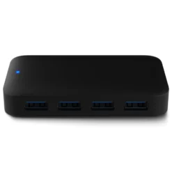 Plexgear USB 5 Gb/s-hub med strømforsyning, 4-veis