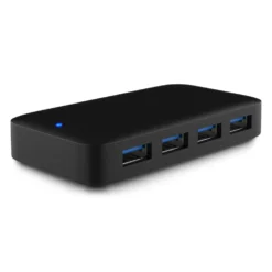 Plexgear USB 5 Gb/s-hub med strømforsyning, 4-veis