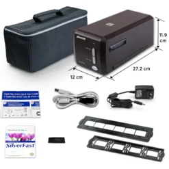 Plustek OpticFilm 8300i SE filmskanner for 35 mm Svart