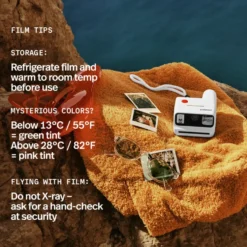 Polaroid Go Gen 3 direktefilmkamera med film Hvit