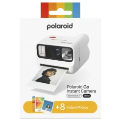 Polaroid Go Gen 3 direktefilmkamera med film Hvit