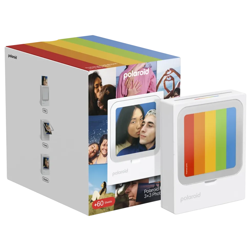 Polaroid Hi-Print 3×3 Photo Printer – bærbar fotoskriver + 60 ark