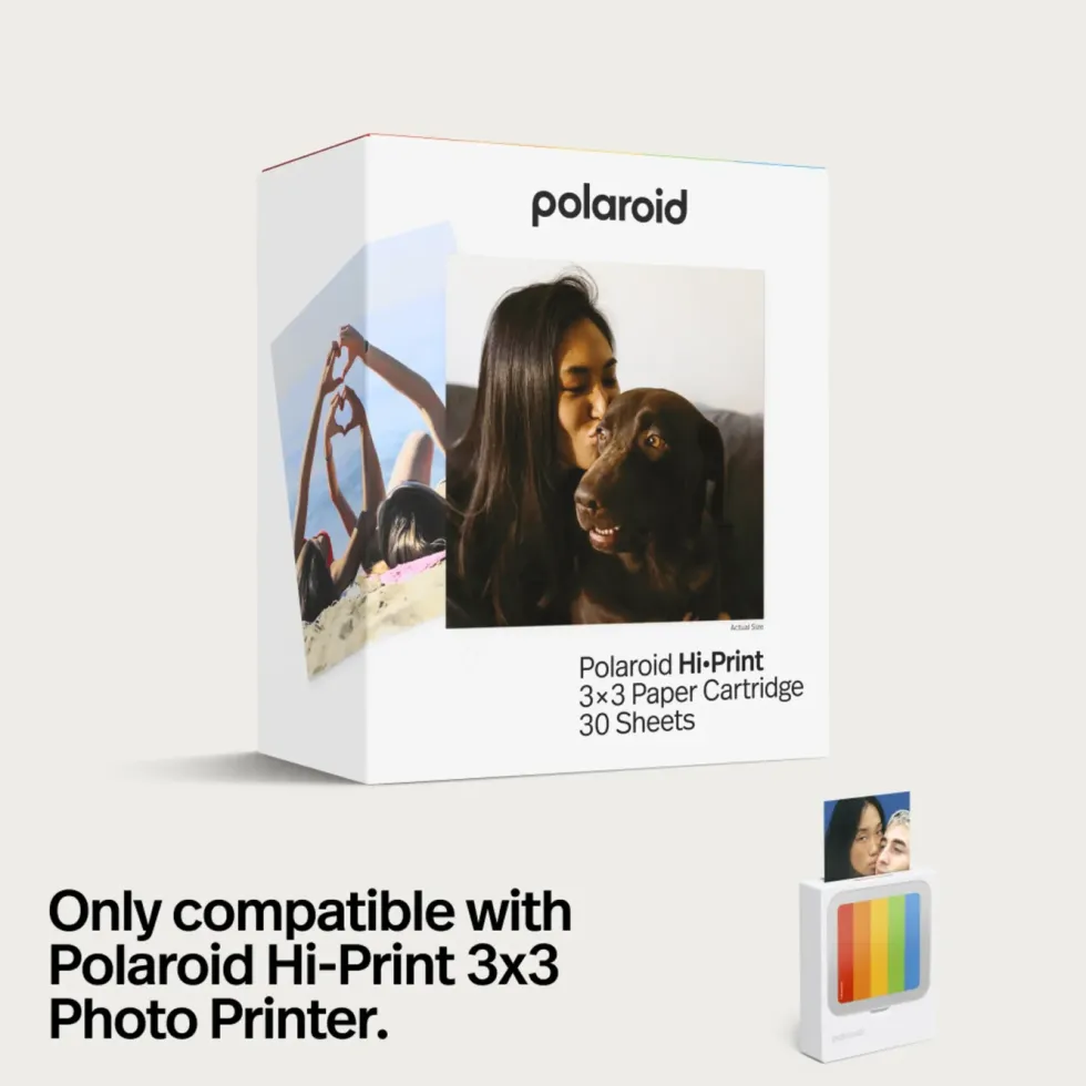 Polaroid Hi-Print 3×3 Photo Printer – bærbar fotoskriver + 60 ark
