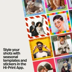 Polaroid Hi-Print 3×3 Photo Printer – bærbar fotoskriver + 10 ark