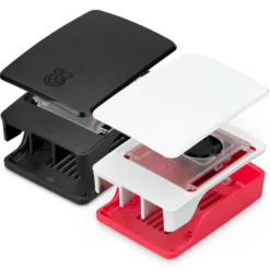 Raspberry Pi SC1159 Kabinett med vifte for Raspberry Pi 5 Model B Black/Grey