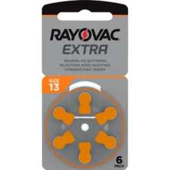 Rayovac Høreapparatbatterier Oransje ZA13 6-pk.