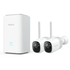 Reolink Home Hub med 2x Altas 2K-kameraer