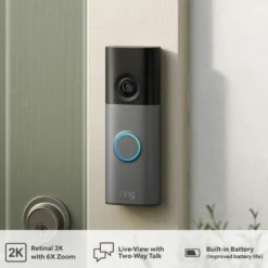 Ring Battery Video Doorbell Retinal 2K Matte Mocha