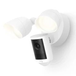 Ring Floodlight Cam Pro overvåkingskamera Retinal 2K Hvit
