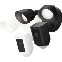 Ring Floodlight Cam Wired Plus Svart