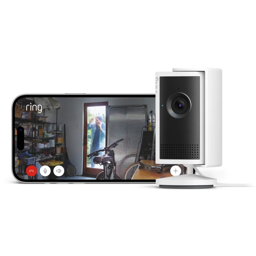 Ring Indoor Camera Plus - Retinal 2K overvåkingskamera Hvit