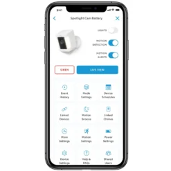 Ring Spotlight Cam Plus Battery Trådløst overvåkingskamera Hvit