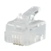 RJ11-kontakt for flat telekabel 10-pk.