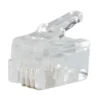 RJ10-kontakt for flat telekabel 10-pk.