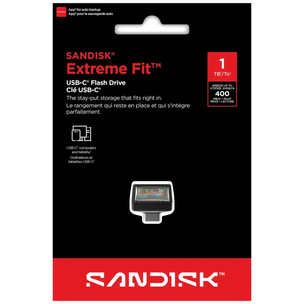 Sandisk Extreme Fit – USB-C-minne 1 TB