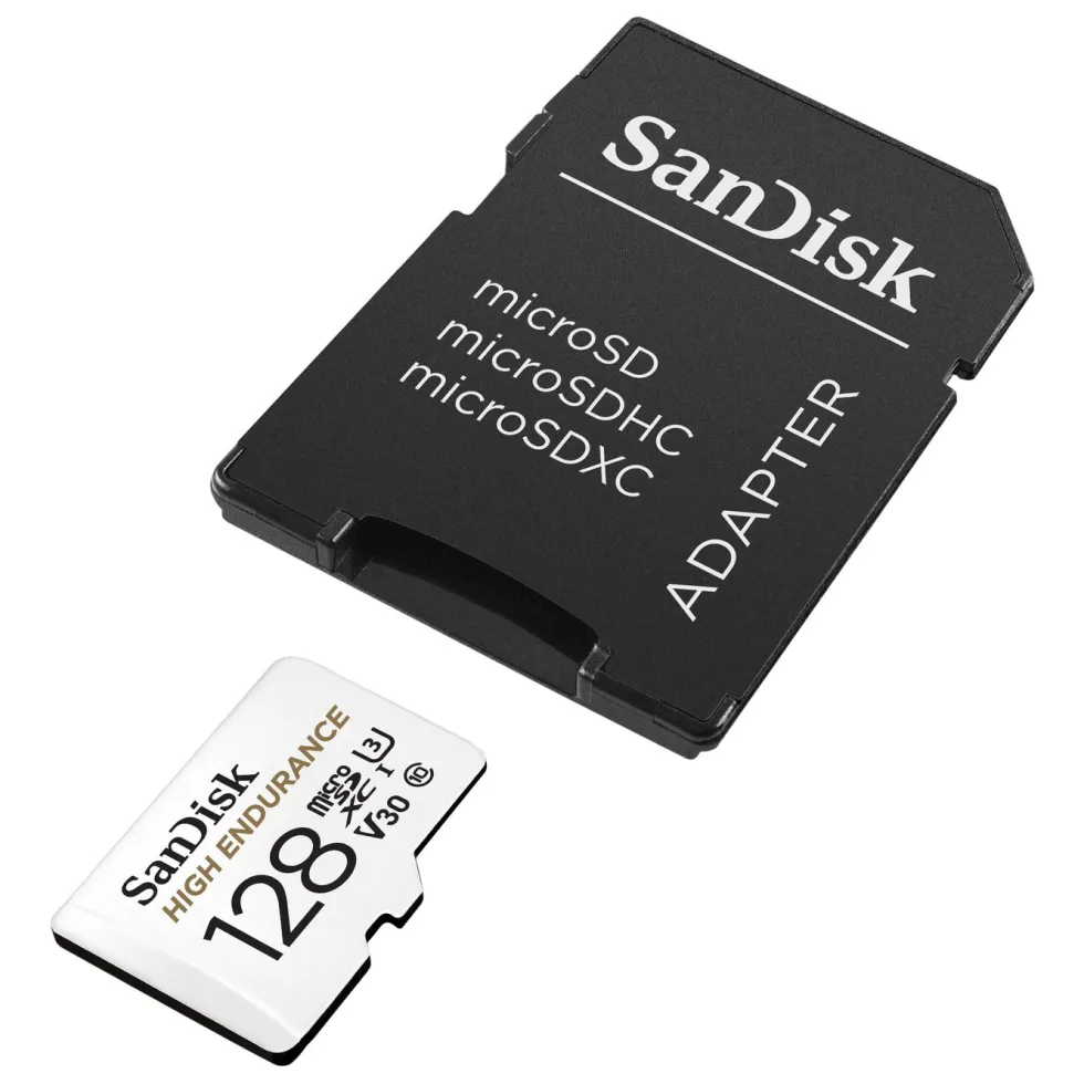 Sandisk High Endurance Micro-SD-kort 128 GB