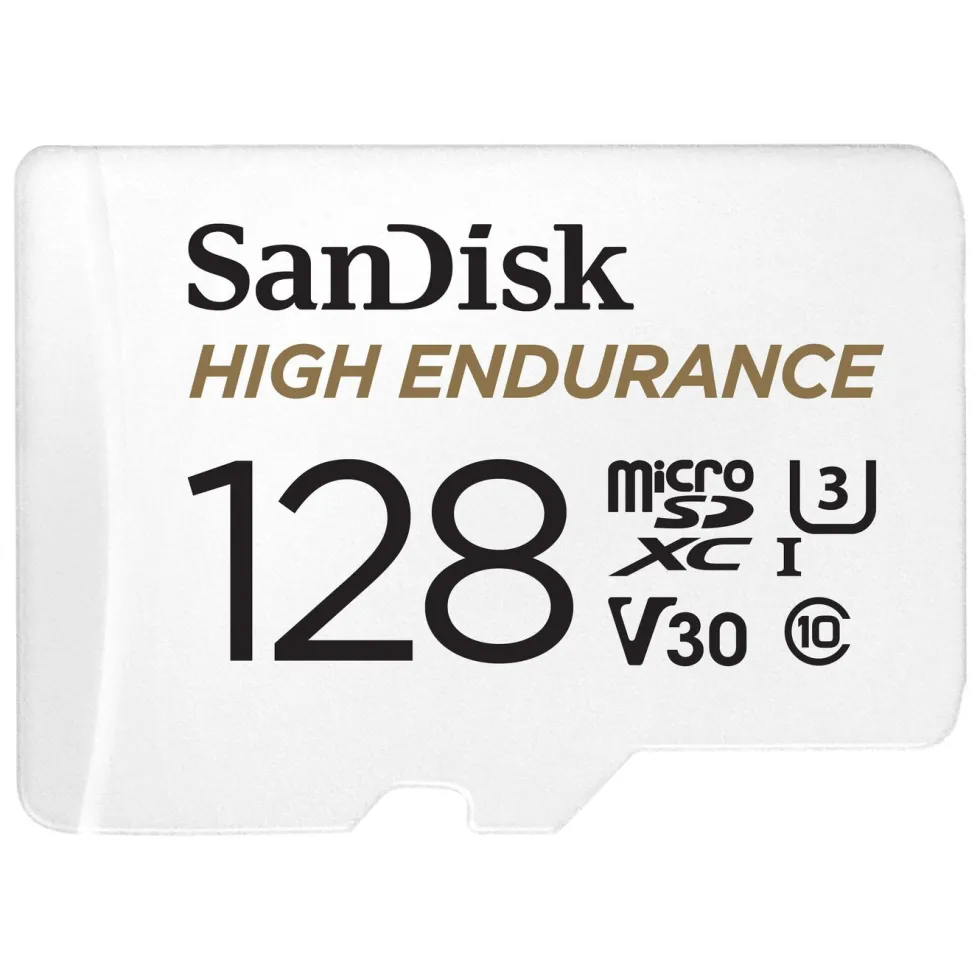 Sandisk High Endurance Micro-SD-kort 128 GB