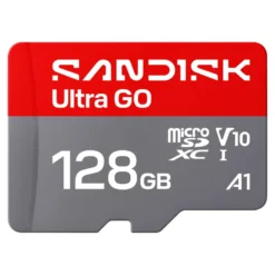 Sandisk microSD Ultra Go minnekort 128 GB – 190 MB/s