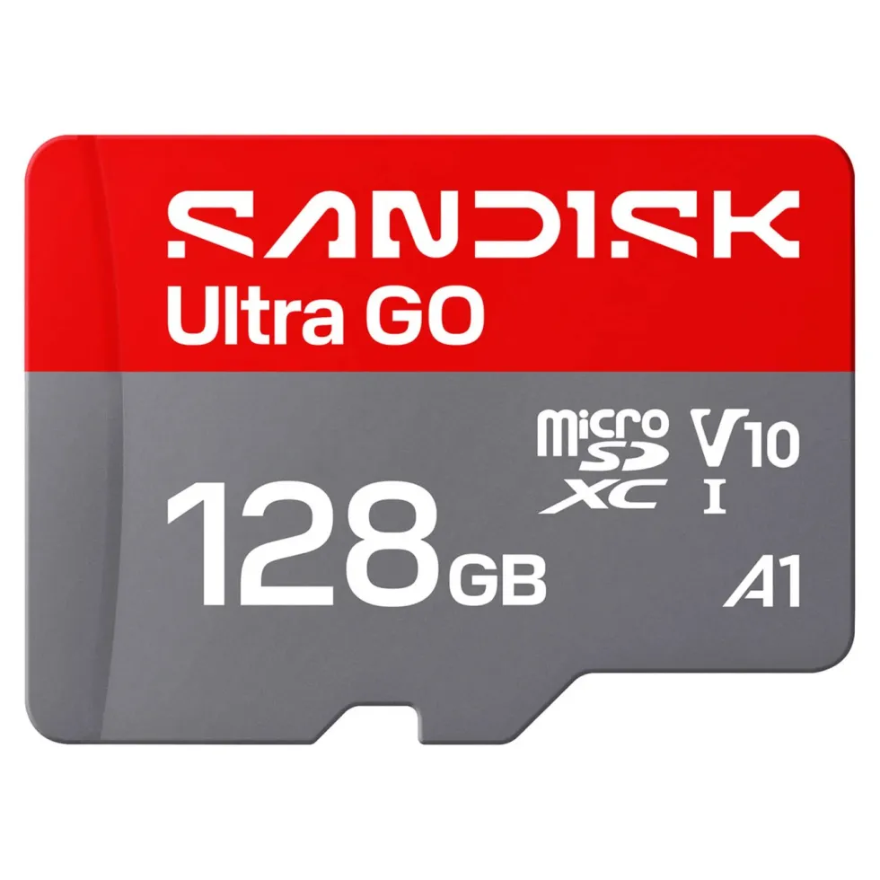 Sandisk microSD Ultra Go minnekort 128 GB – 190 MB/s