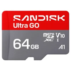 Sandisk microSD Ultra Go minnekort 64 GB – 140 MB/s
