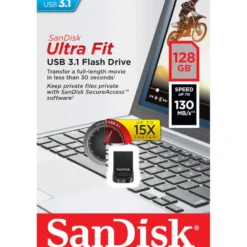 Sandisk Ultra Fit 3.1 USB-minne 128 GB