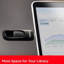 Sandisk Ultra Slider USB-minne med USB-C 128 GB
