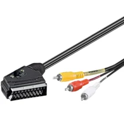 Scart til RCA-adapterkabel 2 m