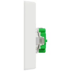 Schneider Electric Exxact Jordet vegguttak med USB-porter Hvit
