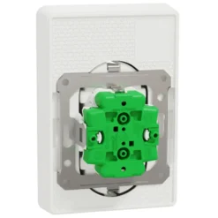 Schneider Electric Exxact Jordet vegguttak med USB-porter Hvit