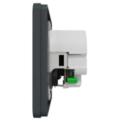 Schneider Electric Exxact Jordet vegguttak med USB-porter Svart