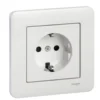 Schneider Electric Exxact Jordet stikkontakt 1-veis – Innfelt