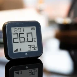 Shelly H&T Gen 3 Termometer og hygrometer Svart