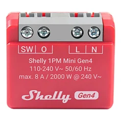 Shelly 1PM Mini Gen4 smart strømbrytermodul