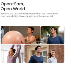Shokz OpenFit Air Trådløse hodetelefoner Svart
