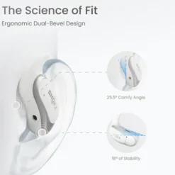 Shokz OpenFit Air Trådløse hodetelefoner Hvit