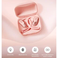 Shokz OpenFit Air Trådløse hodetelefoner Rosa
