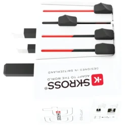 Skross AC65PD ujordet reiseadapter med USB PD 65W