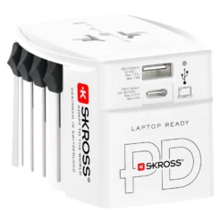 Skross AC65PD ujordet reiseadapter med USB PD 65W
