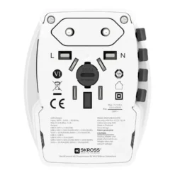 Skross AC65PD ujordet reiseadapter med USB PD 65W