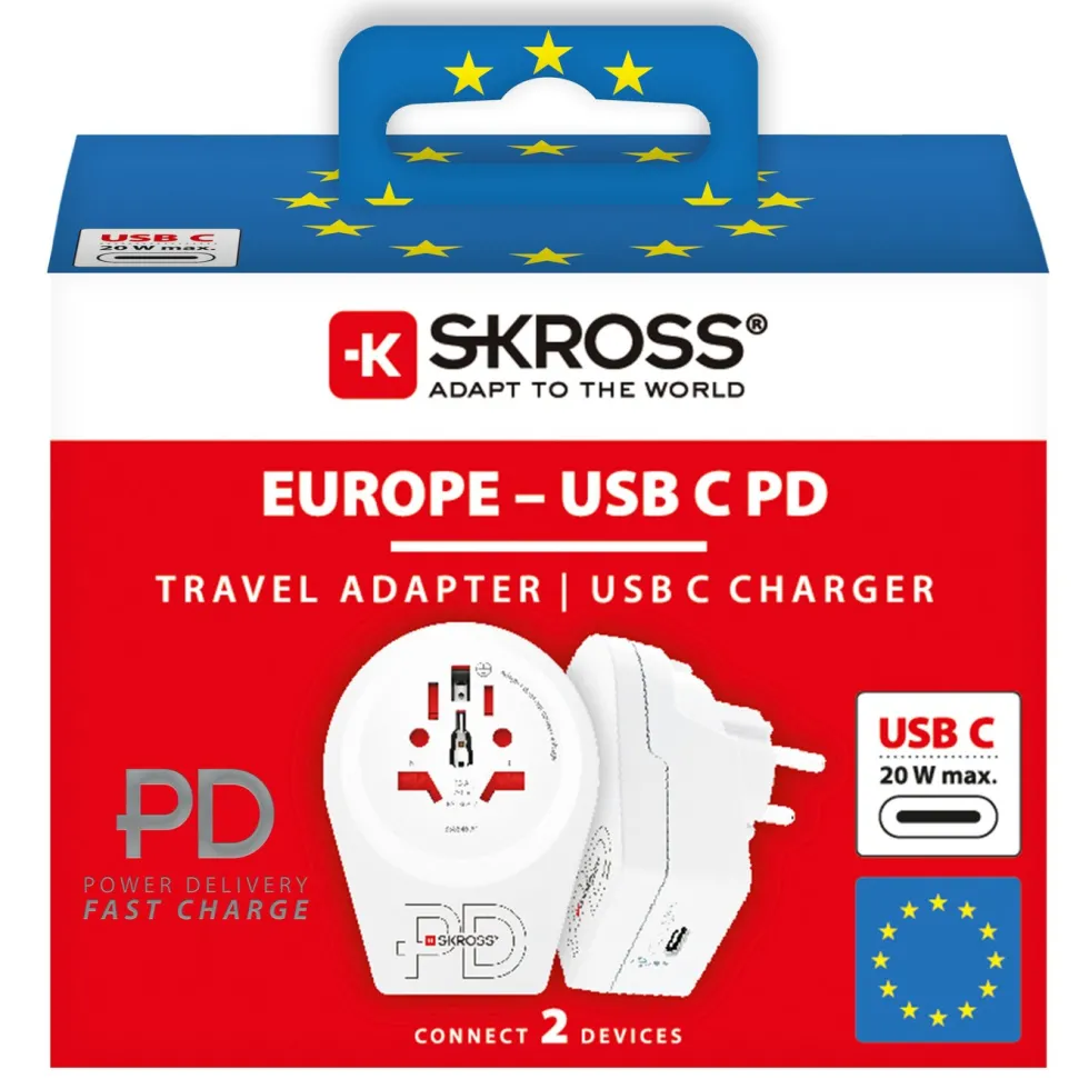 Skross Jordet reiseadapter PD - universal til Norge