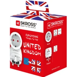 Skross Jordet reiseadapter Storbritannia