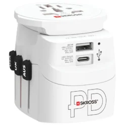 Skross Jordet reiseadapter - universal med USB-uttak