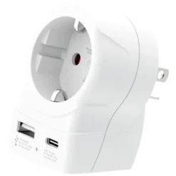 Skross Reiseadapter Europa til USA USB AC PD 20W